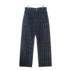 LOUIS VUITTON ルイヴィトン 25AW フロックド モノグラム デニムパンツ ジーンズ ネイビー RM252MM URL HTD23W