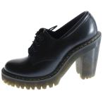 Dr.Martens ドクターマーチン SALOME レースアップレザーヒールブーツ ブラック レディース