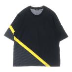 FENDI フェンディ 23SS FF ズッカ柄 クルーネック半袖Tシャツカットソー ブラック FAF682AN68