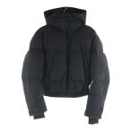 DIESEL ディーゼル 24AW Short Lifestyle Jacket ショート丈 フロントジップアップダウンジャケット レディース ブラック A15356