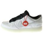 ナイキ ×クロット ×フラグメントデザイン DUNK ダンク ローカットスニーカー ホワイト/ブラック US9.5/27.5cm FN0315-110