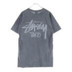 ショッピングstussy STUSSY ステューシー VINTAGE TOKYO Logo S/S T-Shirts ヴィンテージ加工 東京 ロゴ クルーネック半袖Tシャツカットソー グレー