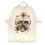 ショッピングGENERATION セントマイケル 25AW ×A BATHING APE BAPE SS TEE GENERATION SM-HR1-0000-C36 ×アベイシングエイプ プリント半袖Tシャツ ホワイト