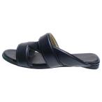 BOTTEGA VENETA ボッテガヴェネタ フラットレザーサンダル ブラック レディース