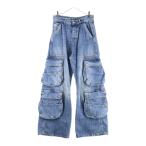 ショッピングdiesel DIESEL ディーゼル D-SIRE-CARGO-S デニムカーゴパンツ インディゴ A11871