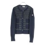 MONCLER モンクレール MAGLIONE TRICOT ALLA COREANA ダウン切替ニットカーディガン グレー A20939468800