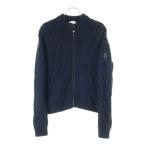ショッピングmoncler MONCLER モンクレール CARDIGAN TRICOT ダウンニットジャケット ジップアップ ブラック レディース I20939B00029