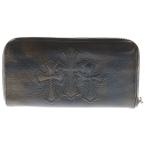 CHROME HEARTS クロムハーツ REC F ZIP 3セメタリー クロスパッチ ラウンドファスナーウォレット 迷彩 カモフラ 長財布 ブラウン BCA368