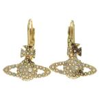 ショッピングWestwood Vivienne Westwood ヴィヴィアンウエストウッド GRACE BAS RELIEF 62020027 オーブロゴ ラインストーン ピアス ゴールド