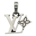 LOUIS VUITTON ルイヴィトン LV フラワー ネックレストップ シルバー M03091