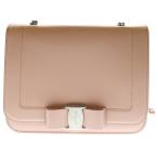 FERRAGAMO フェラガモ ヴァラ リボン ニュービアンコ チェーンショルダーバッグ レディース ピンク 21G877