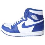 ナイキ AIR JORDAN 1 RETRO HIGH STORM BLUE エアジョーダン1 レトロ ハイ ストーム ブルー ハイカットスニーカー US8/26cm 555088-127