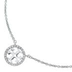 TORY BURCH Tory Burch MILLER PAVE LOGO DELICATE NECKLACE зеркало pave Logo telike-to цепь колье 53420