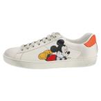 GUCCI グッチ ×Disney ディズニーコラボ ミッキープリント ヴィンテージ加工 ローカットスニーカー ホワイト 603697