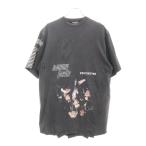 バレンシアガ 22SS スピード ハンター 再構築ダメージ加工 アップサイドダウン クルーネック 半袖Tシャツ カットソー 698811 TMVC9