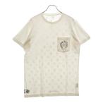 CHROME HEARTS クロムハーツ RS3 バック総柄プリント ポケット付き半袖Tシャツ クルーネックカットソー ホワイト