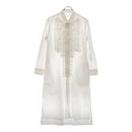 TAO COMME des GARCONS タオコムデギャルソン 23AW フリル装飾 長袖シャツワンピース ホワイト レディース TL-O001