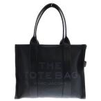 MARC JACOBS マークジェイコブス THE TOTE BAG ロゴプリント レザー トートバッグ ブラック H020L01FA21