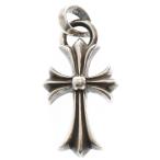 CHROME HEARTS クロムハーツ CH CRS SML W/BALE Wベイル スモールCHクロス ペンダントトップ シルバー 国内インボイス付