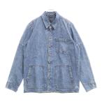 CHROME HEARTS クロムハーツ LAST BITE ラストバイト クロスボールボタンカバーオールデニム長袖シャツ インディゴ