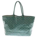 GOYARD ゴヤール サンルイ PM AMA LOUIS PM ポーチ付 ヘリンボーン PVCトートバッグ グリーン
