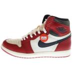 ナイキ AIR JORDAN 1 エア ジョーダン シカゴ ロスト ファウンド ハイカットスニーカー レッド/ホワイト US9.5/27.5cm DZ5485-612