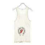 CHROME HEARTS クロムハーツ ×ROLLING STONES OLD ローリングストーンズ オールド 両面プリント タンクトップ ホワイト