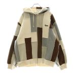 SUPREME シュプリーム 23AW Faux Shearling Zip Up Hooded Sweatshirt ファーシアリングジップアップパーカー アイボリー