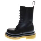BOTTEGA VENETA ボッテガヴェネタ MILITARY CALF ミリタリー カーフレザー レースアップ ブーツ ブラック 667093 VBFS50 1000