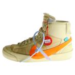 NIKE ナイキ ×OFF-WHITE BLAZER MID ALL HALLOWS EVE オフホワイト ブレーザー ミッドカットスニーカー ベージュ US6/24.0cm AA3832-700