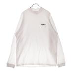 SUPREME シュプリーム 22AW Mock Neck L/S フロントロゴ刺繍 モックネック 長袖Tシャツ ホワイト