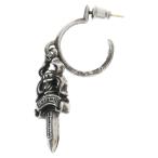 CHROME HEARTS クロムハーツ No5 DAGGER #5 ダガーフープ ピアス シルバー BCA106 ※キャッチ社外品