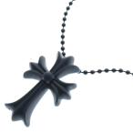 CHROME HEARTS クロムハーツ RUBBER CH CRS SML スモールCHクロス ラバーネックレス シリコン BCA306 ブラック