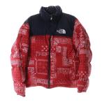 THE NORTH FACE ザノースフェイス 1996 NOVELTY NUPTSE JACKET バンダナ柄 ヌプシジャケット ダウンジャケット レッド NJ1DN76E