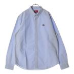 SUPREME シュプリーム Crown Logo Oxford Shirt クラウンロゴオックスフォード長袖シャツ 刺繍ボタンダウンシャツ ブルー