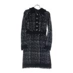ショッピングGABBANA DOLCE & GABBANA ドルチェアンドガッバーナ クラウンボタン レディース ツイード ワンピース ドレス ブラック DD F6H1WT