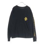 ショッピングクロムハーツ CHROME HEARTS クロムハーツ Dagger L/S Tee フロントヴァインダガープリント クルーネック 長袖Tシャツ ブラック