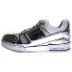 ショッピングLOUIS LOUIS VUITTON ルイヴィトン 22SS LVトレイナー ローカットスニーカー メタリックシルバー BM1211