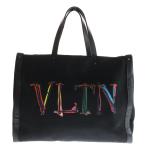 ショッピングスタッズ VALENTINO GARAVANI ヴァレンチノガラヴァーニ ガラヴァーニ ロックスタッズ キャンバス トートバッグ ハンドバッグ ブラック