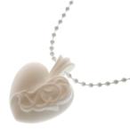 ショッピングHEARTS CHROME HEARTS クロムハーツ RUBBER HEART ハート ラバーネックレス シリコン BCA307