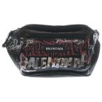  Balenciaga EXPLORER DIY METAL ALLOVER Explorer metal все over краска сумка-пояс черный 482389 527277