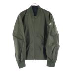 MONCLER モンクレール 袖ロゴワッペン付き ナイロン ジップアップジャケット カーキ I10911A00099 68352