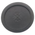 ショッピングHEARTS CHROME HEARTS クロムハーツ COASTER CHプラス レザーコースター ブラック