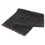 FENDI フェンディ ロゴ マフラー 総柄 ストール ブラウン