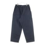 COMME des GARCONS HOMME コムデギャルソンオム 25SS 綿麻ヘリンボーンイージーパンツ ブラック HO-P019