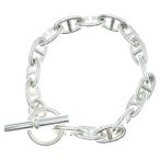 HERMES エルメス Chaine d'Ancre GM シェーヌダンクル 16コマ チェーンブレスレット シルバー