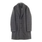 NO BRAND No-brand COMME CA COMMUNE 18AW хвост . melt n в клетку Пальто Честерфилд Brown 51-02WI03