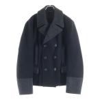 DOLCE & GABBANA ドルチェアンドガッバーナ 裏地ダウン ウールPコート ブラック G0733T/FUM4F