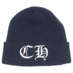 CHROME HEARTS クロムハーツ OLD CH Logo Embroidery Beanie CHロゴ刺繍ビーニー ニット帽 ブラック