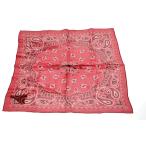 CHROME HEARTS クロムハーツ SHOCK TREATMENT ペイズリー柄 バンダナ レッド/ブラック